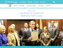 Tablet Screenshot of ltgov.delaware.gov