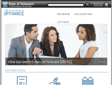 Tablet Screenshot of finance.delaware.gov
