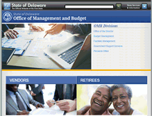 Tablet Screenshot of omb.delaware.gov