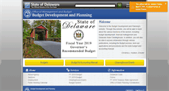 Desktop Screenshot of budget.delaware.gov