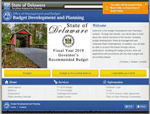 Tablet Screenshot of budget.delaware.gov
