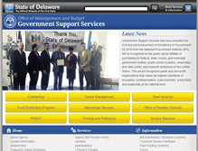 Tablet Screenshot of gss.omb.delaware.gov