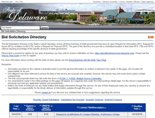 Tablet Screenshot of bids.delaware.gov