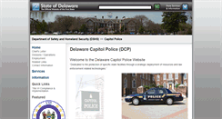 Desktop Screenshot of capitolpd.delaware.gov