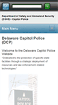 Mobile Screenshot of capitolpd.delaware.gov