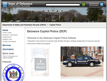 Tablet Screenshot of capitolpd.delaware.gov