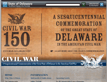 Tablet Screenshot of civilwar.delaware.gov