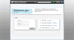Desktop Screenshot of egov.delaware.gov
