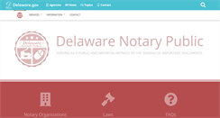 Desktop Screenshot of notary.delaware.gov