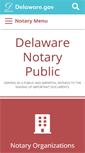 Mobile Screenshot of notary.delaware.gov
