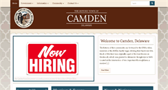 Desktop Screenshot of camden.delaware.gov