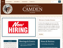 Tablet Screenshot of camden.delaware.gov