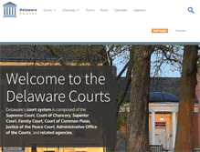 Tablet Screenshot of courts.delaware.gov